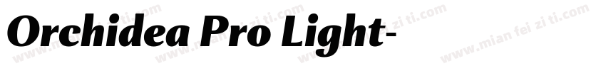 Orchidea Pro Light字体转换